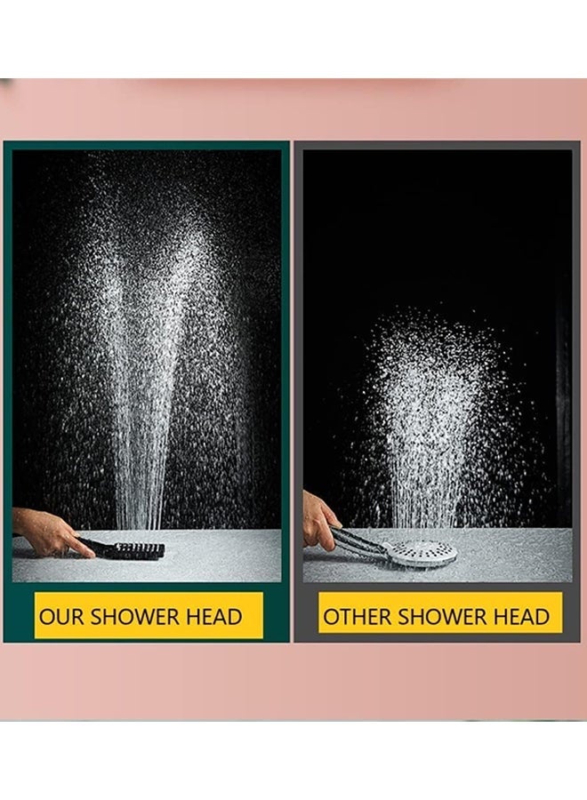 يلا جوي طقم دش، دش يدوي مربع، يعمل بضغط الهواء، صنبور ثرموستاتي مع رف تخزين، مسدس رش، مناسب للمنزل والفنادق. - Image 5